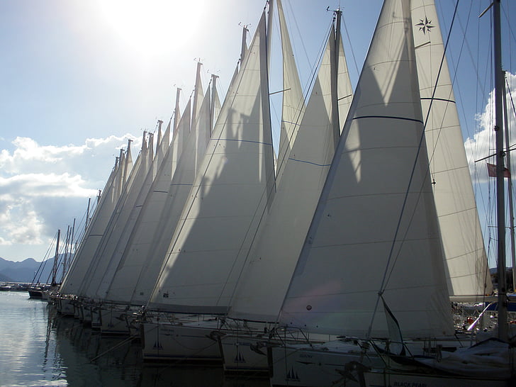 sailing boats, yacht, boating, sea, sail, sailboat, yachting