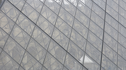 Glasmalerei, Louvre, transparente, Grass, Pyramide, Architektur, Glas - material