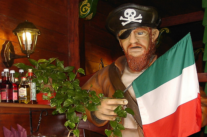 Italia, pirata, escultura, Corsario