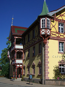 Art Nouveau stiliaus, pastatas, Architektūra, istorijos, fasadas, erkeriu, bokštelis