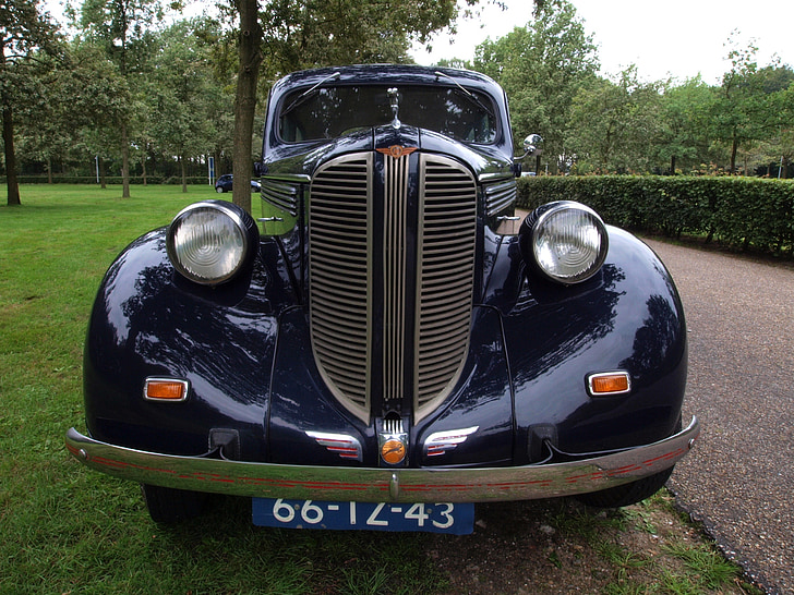 Додж, D8, 1938 г., кола, Авто, автомобилни, едър план
