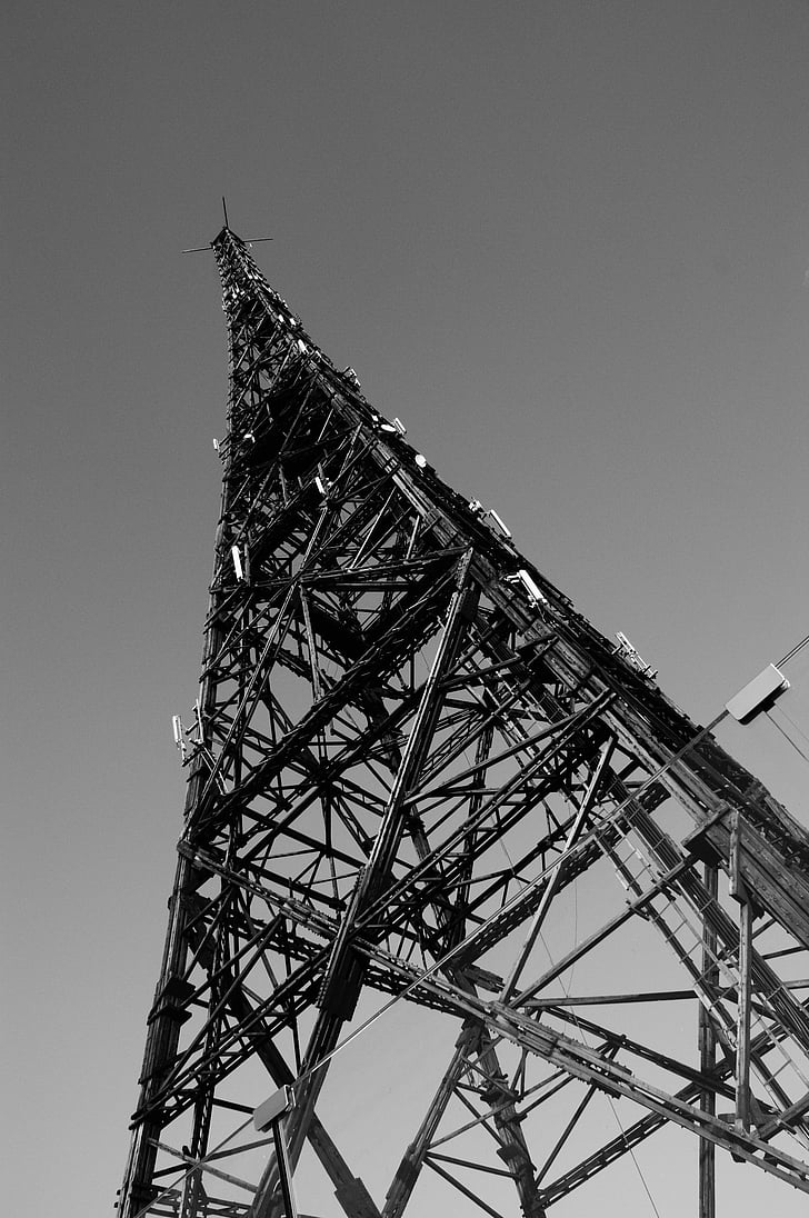 Gliwice, bokštas, radijo, metalo, Lenkija, komunikacijos, technologijos