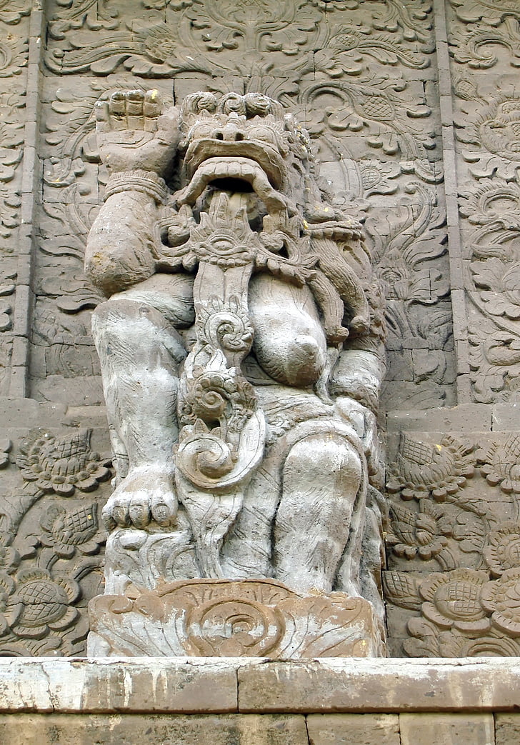 indonesia, bali, gods, sculptures, statues, temple, religion