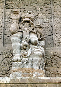 Indonesien, Bali, gudarna, skulpturer, statyer, templet, religion