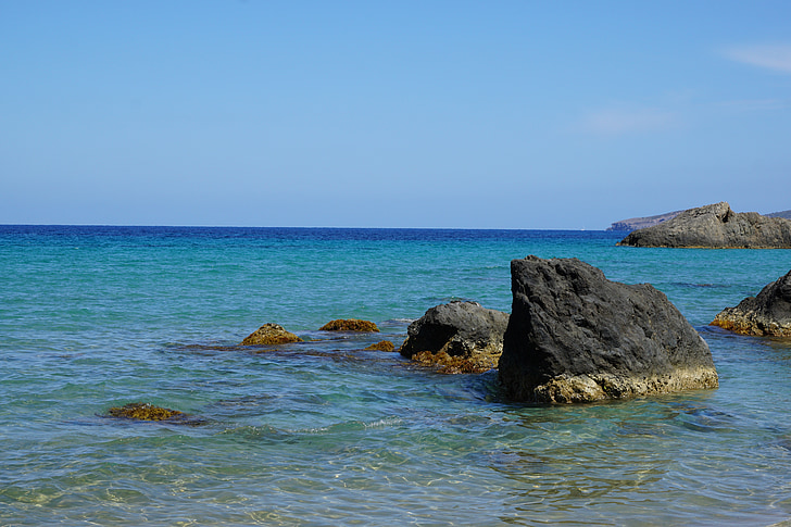 Ibiza, morje, vode, Španija, Balearski otoki, otok, rock