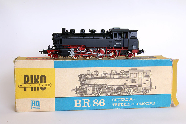 μοντέλο, Πρότυπος σιδηρόδρομος, Loco, ατμομηχανή ατμού, PIKO, DDR
