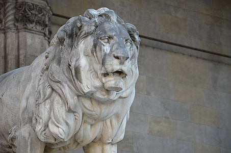 Lion, statue de, sculpture, figure Pierre, sculpture sur pierre, art