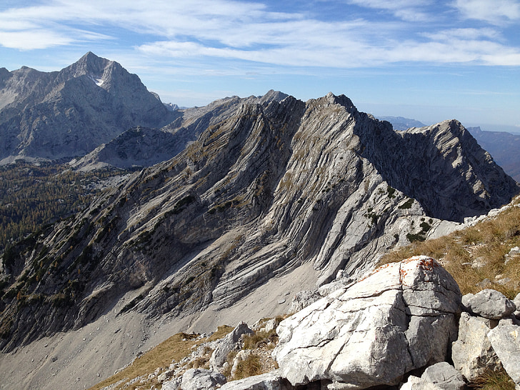montanhas, Alpina, caminhada, Panorama, Áustria