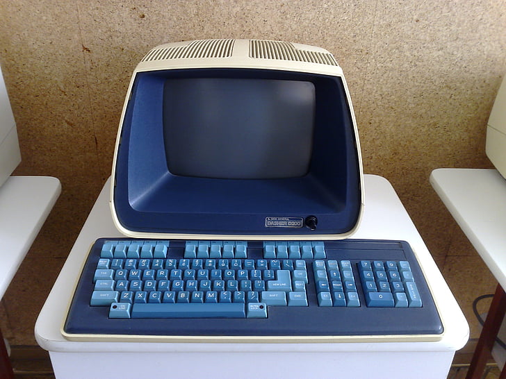 ordinador, màquina, anyada, retro, vell, Dasher