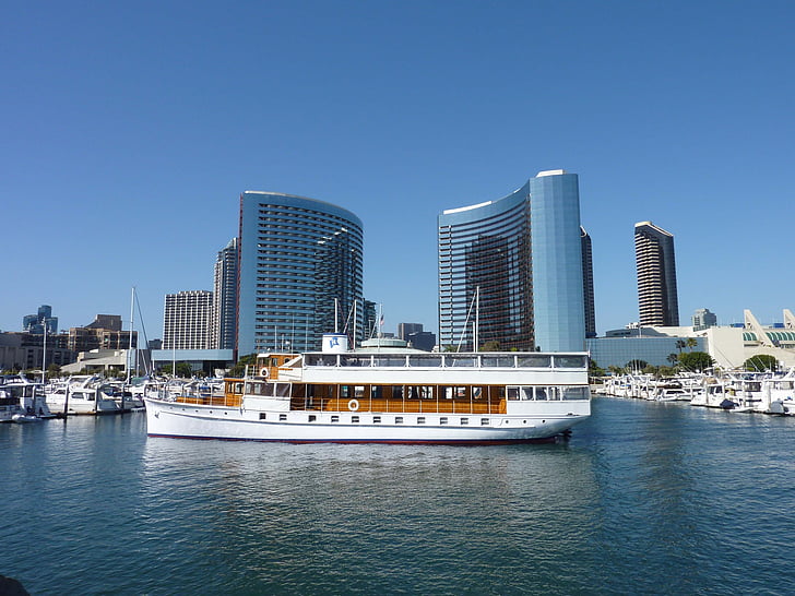 San, Diego, havn, Yacht