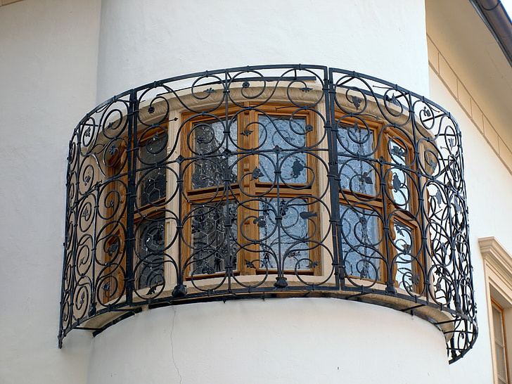 ybbsitz, kanzlerhaus, ferro forjat, Windows, ornamentals, decoració, protecció