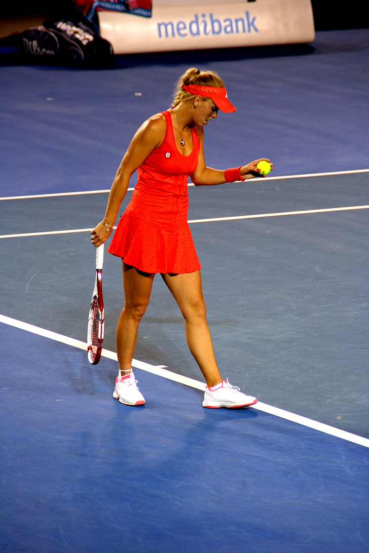 joueuse de tennis, Caroline wozniacki, tennis, lecteur, femme, sport, athlète féminine