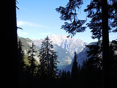 Watzmann, Parku Narodowego Berchtesgaden, Świetne watzmann, watzmannfrau, góry, środkowy szczyt Watzmann, park narodowy