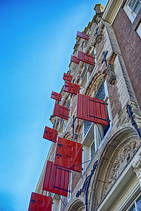 หน้าต่าง, บ้าน, ประตูหน้าต่าง, สถาปัตยกรรม, hauswand, สีแดง, เครื่องประดับ