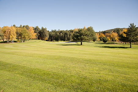 гольф, Осінь, Південний Тироль, петерсберзькі, поле для гольфу, краєвид, дозвілля