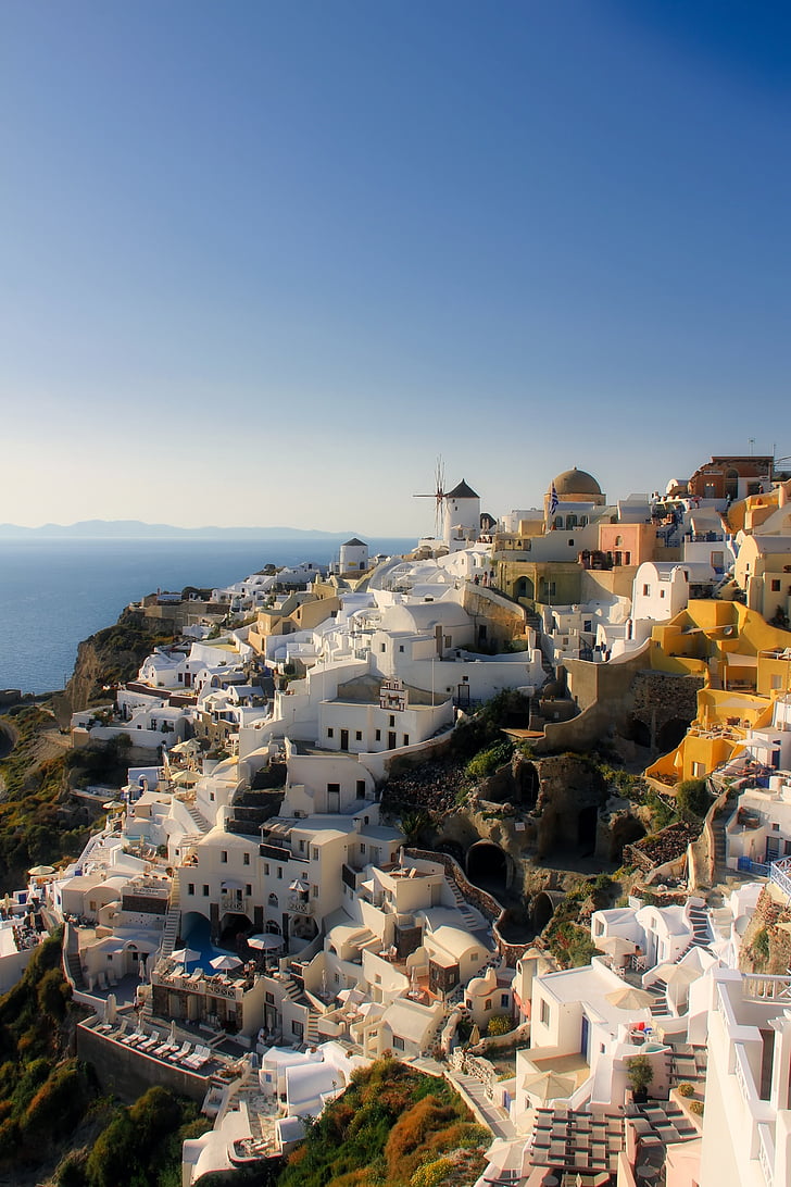 Santorini, Grecia, clădiri, Anunturi imobiliare, Marea Mediterană, turism, vacanta
