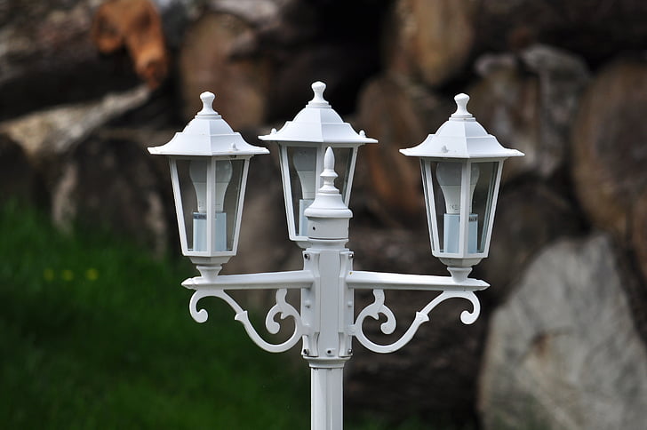 lamp post, light, outside, lamp, post, old, streetlight