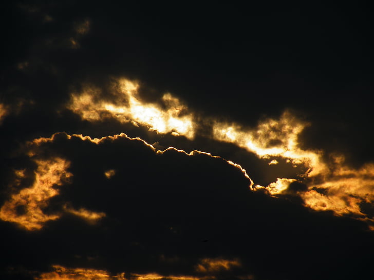 clouds, sunset, sky, dramatic, atmosphere, weather