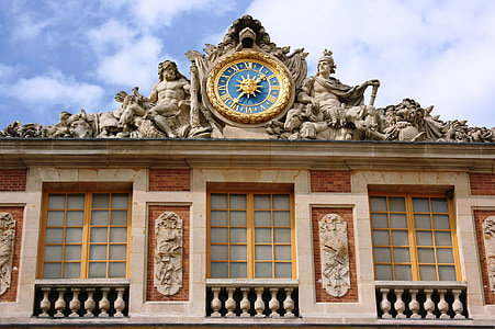 Palazzo di versailles, Versailles, orologio, Francia