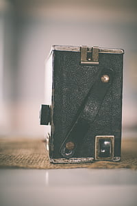 sort, sølv, vintage, kamera, antik, Blur, Classic