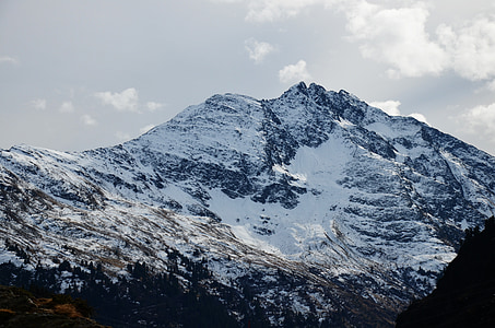 雪, 阿尔卑斯山, 天空, 云彩, 冬天, 自然, 高