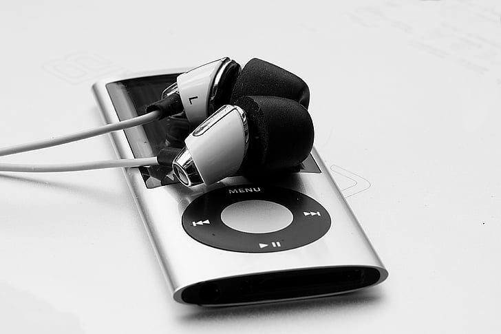 iPoda, iPod nano, Jabłko, Nano, słuchawki, MP3, Muzyka