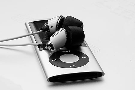 IPod, iPod Нано, ябълка, Нано, слушалки, MP3, музика