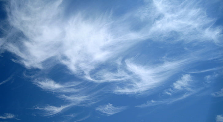 nori, nori albastru cer, cerul albastru nori, albastru, cer albastru, cer, natura