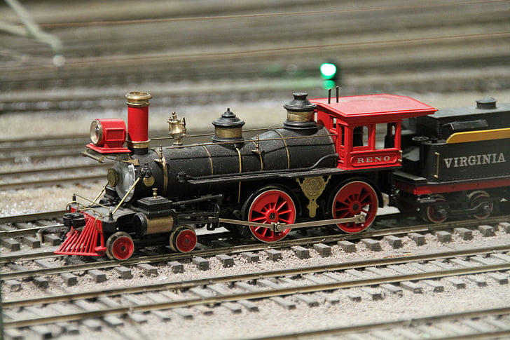 San diego, tåg museum, Balboa park, modell tåg, järnvägsspår, transport, tåg - fordon