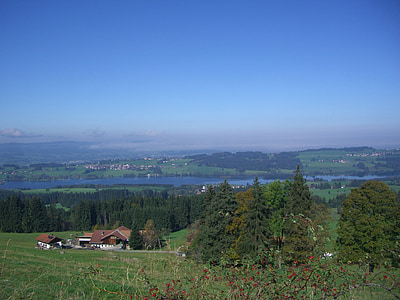 rottachsee, søen, Outlook, Binz, ellegghoehe, Allgäu, grøn