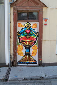 Graffiti, taza, arte de la calle, arte, Valparaíso, pintura mural, personas