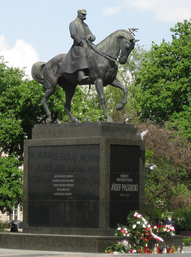 Lublin, Józef, Pilsudski, monument, maréchal, Jozef pilsudski, deuxième République