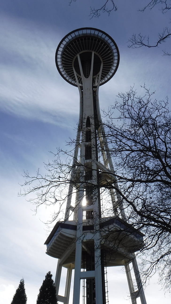 wieży Space needle, Seattle, punkt orientacyjny