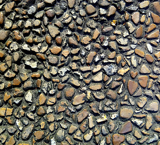石, 小さな, ロック, 鉱物, 茶色, グレー