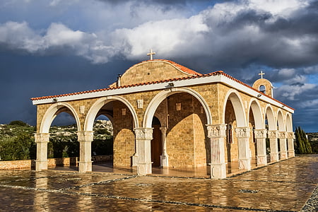 Ciprus, Ayia napa, Ayios epifanios, templom, ortodox, építészet, vallás