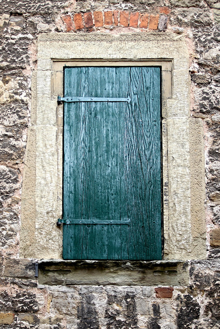 uzávierky, vchod, staré, dvere