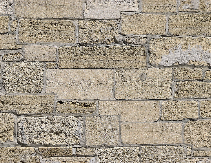 mur de pedra, Maó, exterior, fons, teló de fons, paret, pedra
