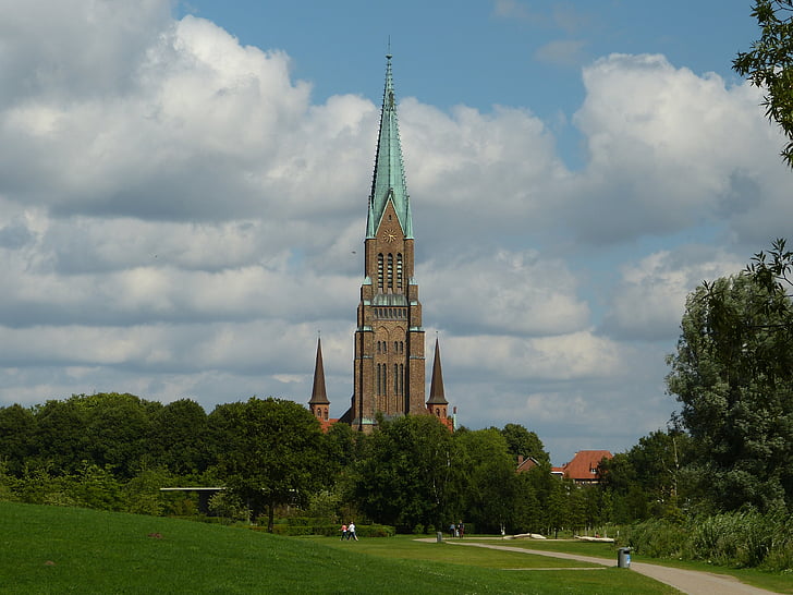 Igreja, Dom, Schleswig, casa de adoração, arquitetura