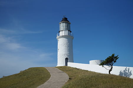 Lighthouse, landskab, Matsu øer overfald Se, Matsu øer overfald