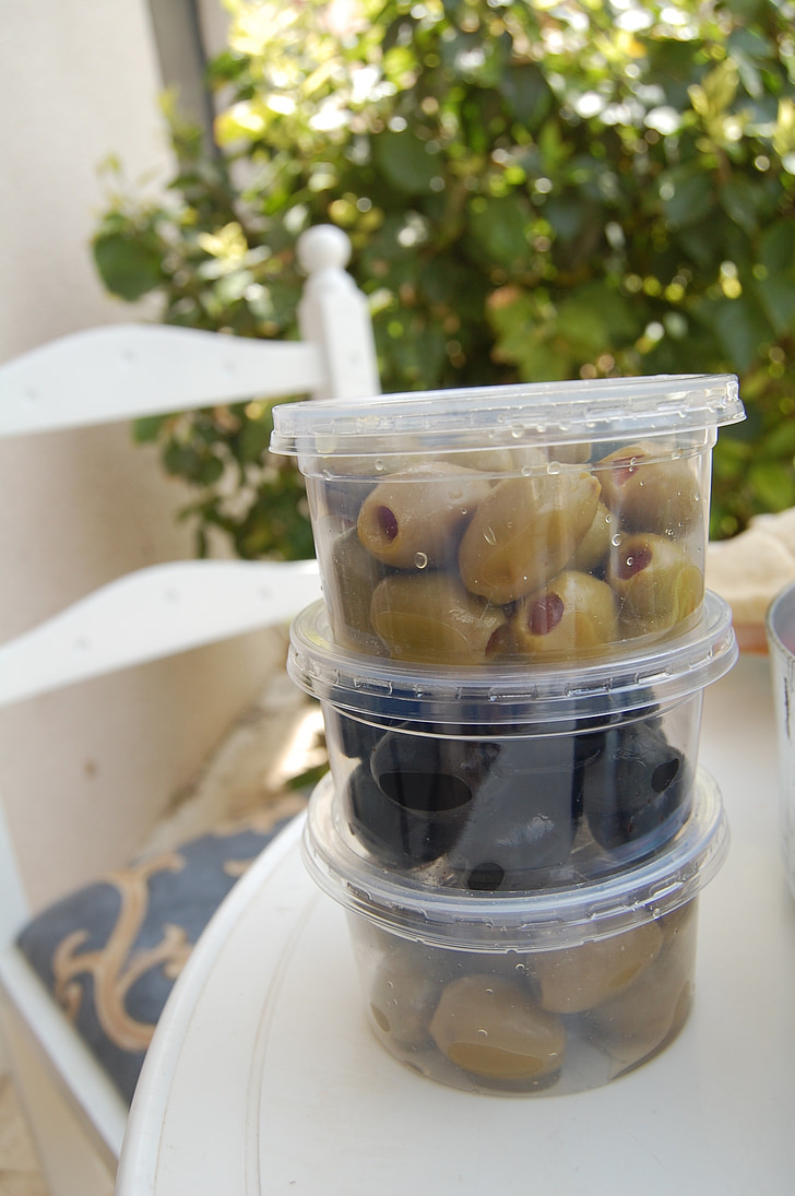 oliven, hage, sunn, svart, grønn, Kypros