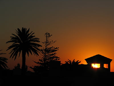 Punta del este, zachód słońca, Urugwaj