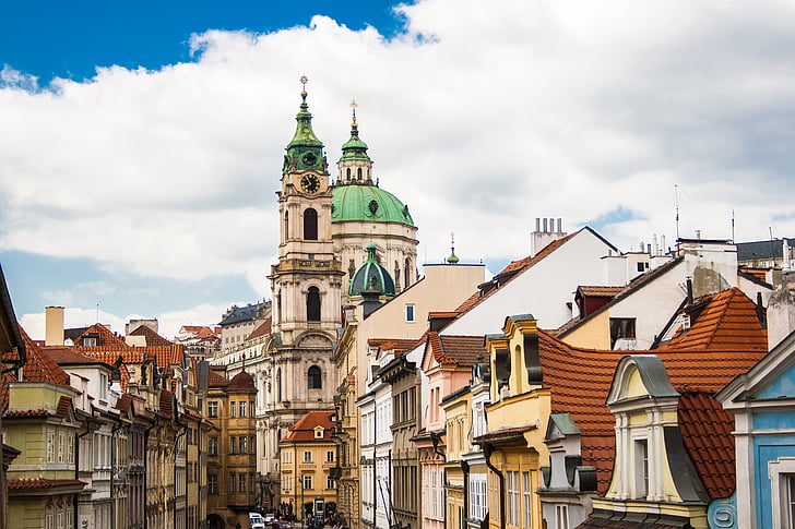 Prag, Tjeckien, Prags slott, arkitektur, fasad, Praha, historiskt sett