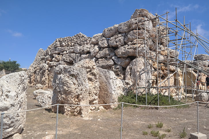 Malta, Temple, alta cultura, pedra, vell, cultura