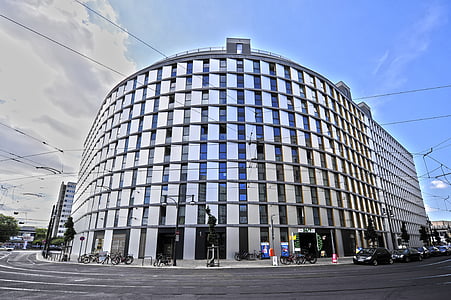 Berlín, parkside Alexander, edificio, ventana, arquitectura, fachada