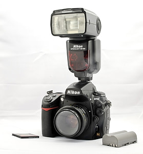 fotoaparát, Nikon, DSLR, blesk, Nikon d700, D700