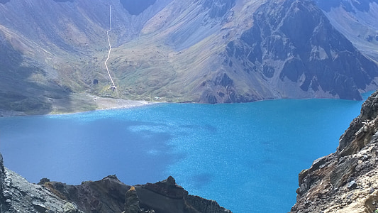changbai планина, tianchi, езеро, езерото чудовища, планински, природата, scenics