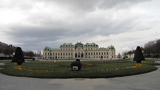 beruberede palatsi, Wien, rakennus, Castle, Royal, muistomerkki, historia