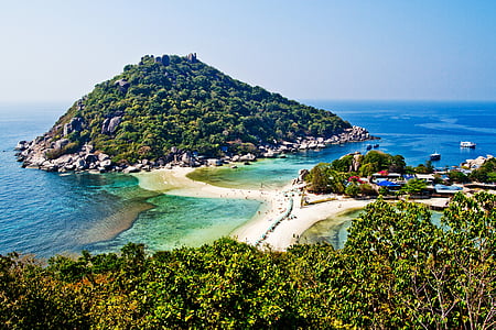 Koh tao, Thailand, Koh nang yuan, nangyuan, strand, eiland, natuur