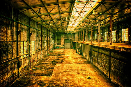 lost places, factory, lapsed, building, pforphoto, hall, ruin