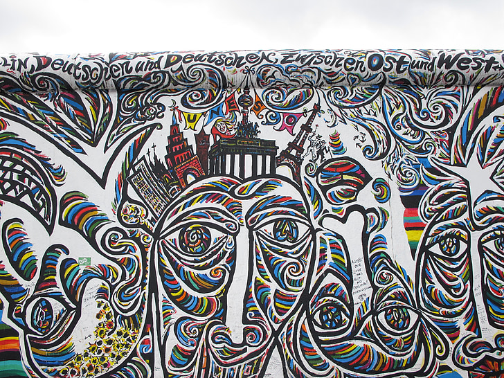 Orient, Galerie, Berlin, East side gallery, Ouvrages d’art, Allemagne, monument